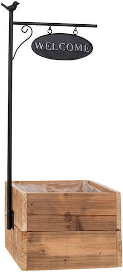 Iliadis Welcome Vas Pentru Plante Din Lemn Multicolor 30x28x76cm