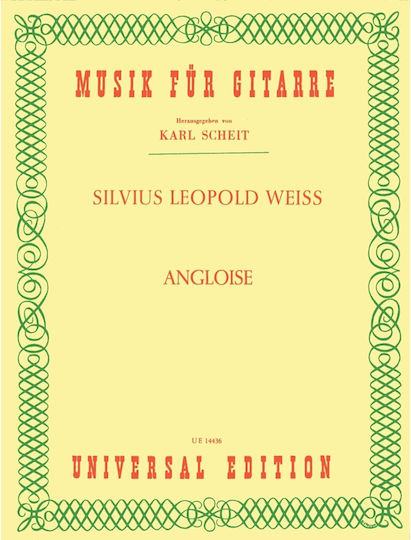 Silvius Leopold Weiss Angloise Κιθάρα Silvius Leopold Weiss Angloise Κιθάρα