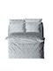 White Fabric Bettbezug Einzel 170x250 Nuvy Blauer