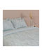 White Fabric Bettbezug Baumwollene Einzel 170x250 Kyle Blauer