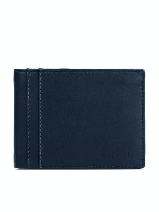 Herrenbrieftasche aus Leder mit RFID Blau