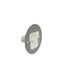 Adeleq Parallelogram Metallic Recessed Spot with Built-in LED and Warm White Light White 8.65x3.7cm