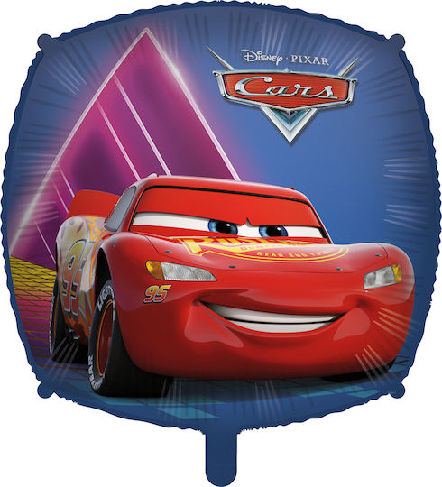 Square Balloon Disney Cars White Cars McQueen 45cm