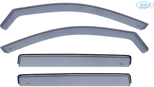 Dga Deflectoare Vant Față și Spate Geamuri Tip Fumuriu Mg Zs Ev 2017-2024 5 Uși Material Plexiglas 4 Bucăți Dga21025fr Anem.setdga21025fr Anem.setdga21025fr