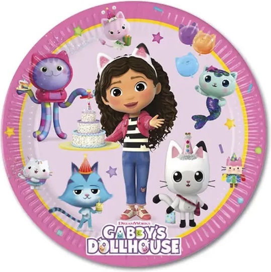 Gabby's Dollhouse Plate for Party 8 Pieces
