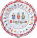 Food Carrot Crackers Plate for Party 8 Pieces