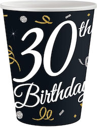 30th Birthday Ποτήρι για Party 6τμχ