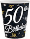 50th Birthday Ποτήρι για Party 6τμχ
