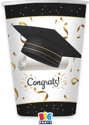 Graduation Glass for Party 6 Pieces