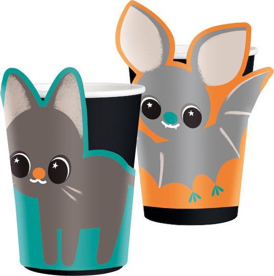 3D Halloween Glass for Party Halloween 8 Pieces