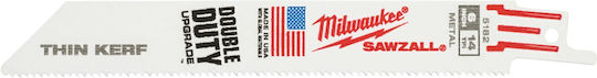 Milwaukee 48475182 Sabre Saw Blades 150mm 5 Pieces Mw