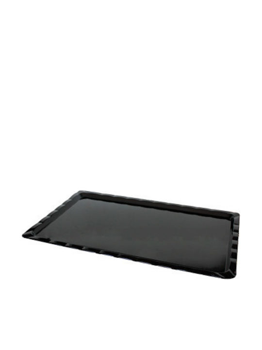 Raki Platou De Servire Rectangular Din Plastic Negru 40x25cm