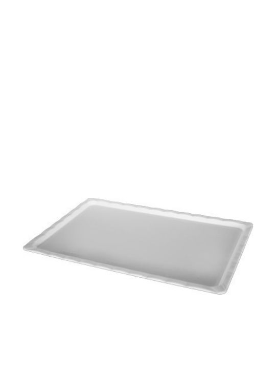 Raki Piatelă De Servire Rectangulară Din Plastic Albă 30x20cm