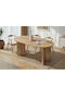 Sablin Овална Трапезна Маса Дървена Дъб 180x89.5x75см