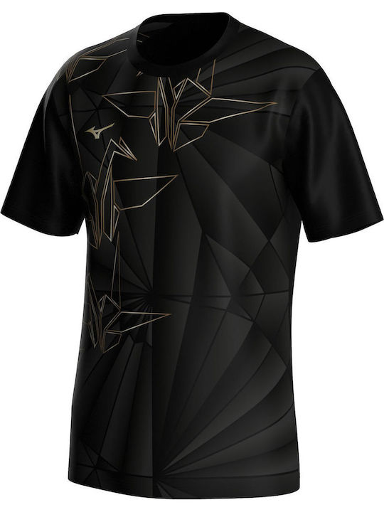 Mizuno Sportliches Herrenbluse Schwarz