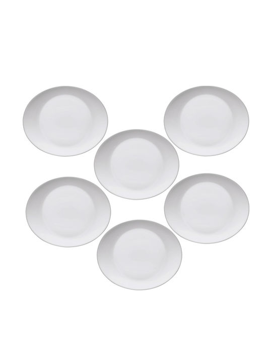 Bormioli Rocco Servierplatte Oval Glas Weiße 32x26cm 6 Stück