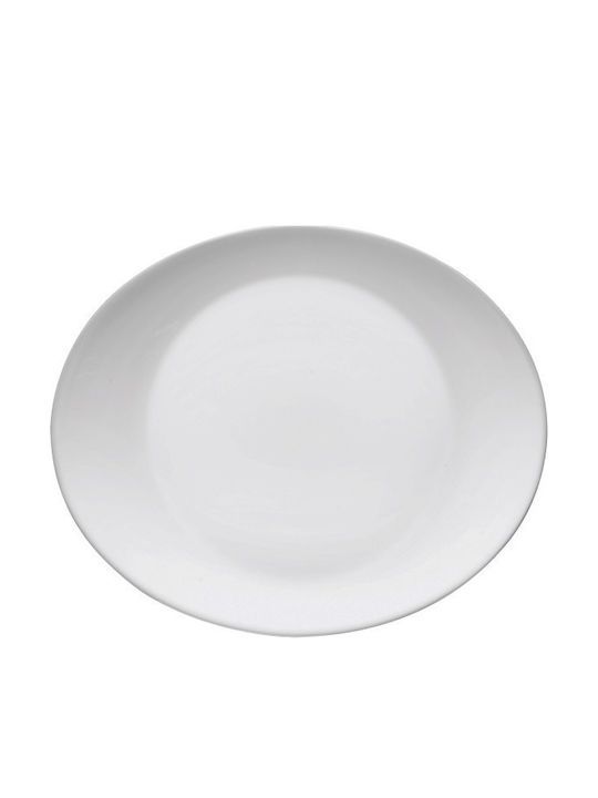 Bormioli Rocco Ronda Platou De Servire Oval Din Sticlă Albă 32x26cm