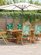 Garten- und Outdoor-Möbelsets 7 Stück Für klassische Veranda Grünes mit Kissen
