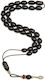 Roloi Komboloi Worry Beads with 33 Beads Made of Mastic Length 34cm Black