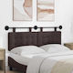 vidaXL Fabric Bed Headboard Cushion Brown 130x55cm