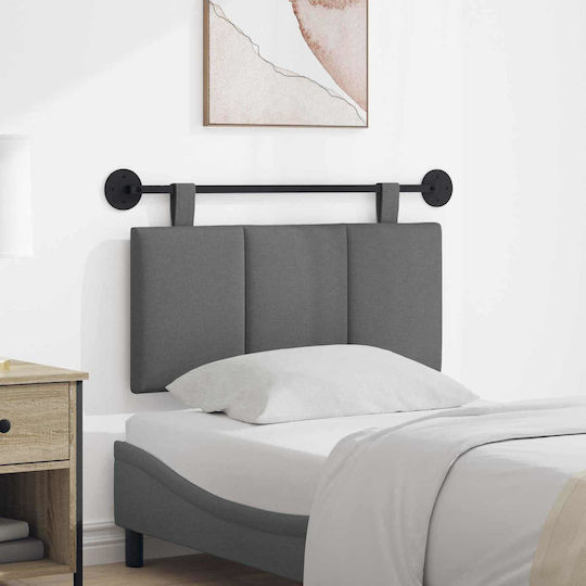 vidaXL Μαξιλάρι για Κεφαλαρι Υφασμάτινο Γκρι 90x55cm