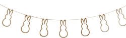 Wooden Garland Bunny Easter Decorations & Ornaments