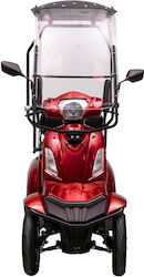 Scooter Електрически Четириколесен Мотоциклет С Мощност 1000W С Крайна Скорост 25km/h С Автономия 60km В Червен Цвят