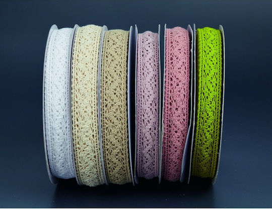 25mmx25y Spitze Bänder 25m (Verschiedene Designs oder Farben)