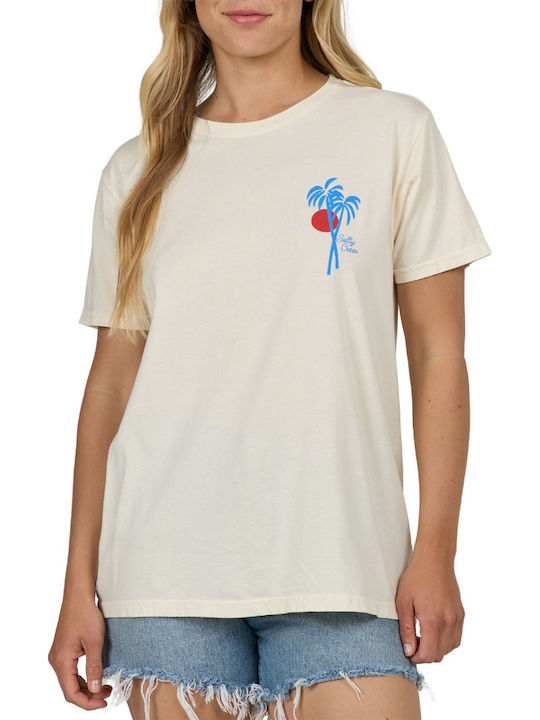 Γυναικείο T-shirt Floral Off White