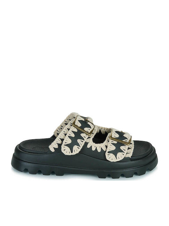 Mou Black Sandals