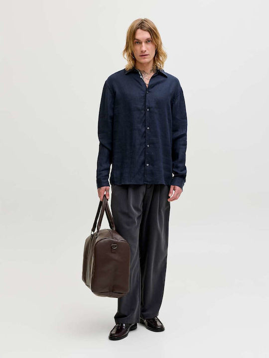 Jack & Jones Μακρυμάνικo Λινό Πουκάμισο σε Φαρδ...