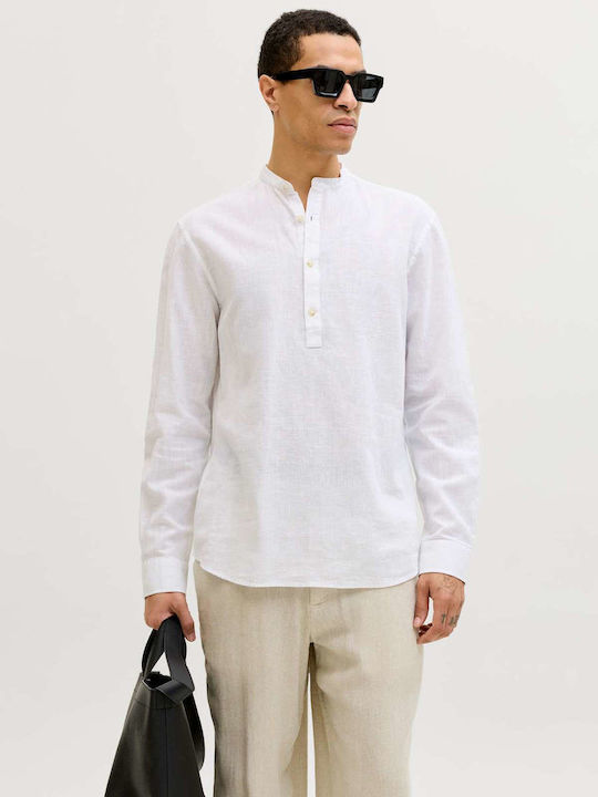Jack & Jones Μακρυμάνικo Λινό Πουκάμισο σε Κανο...