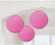 Pink Party Decoration Lanterns 3 Pieces