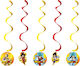 Hanging Dragon Ball Party Decorations 5 Pieces