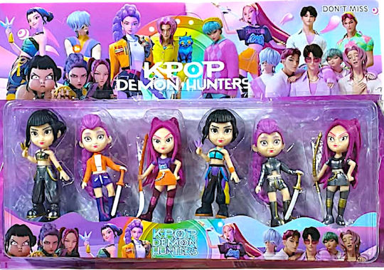 Mohicans Black Line Doll Set K-Pop Demon Hunters