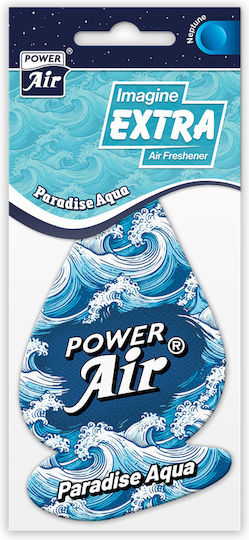 Power Air Car Air Freshener Pendant Card Paradise Aqua 24 Pieces