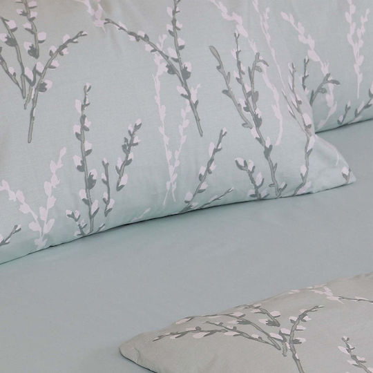 White Fabric Kissenbezüge Mit Umschlagumschlag Blauer 50x70cm 800105