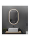 Badezimmerspiegel LED Berührung Mirrorlux Helios S-4971g Oval 900x600mm Gold