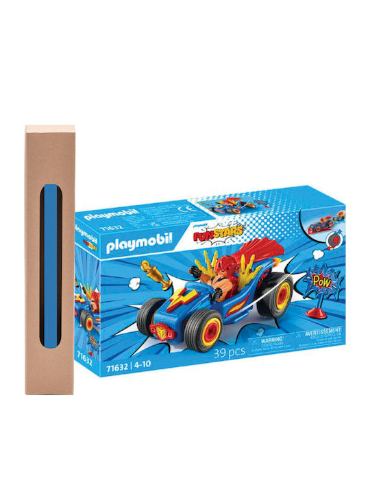 Easter Candle with Toy Funstars Racing Wrestler For Ages 4-10 Playmobil