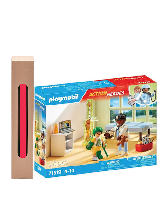 Easter Candle with Toy Action Heroes Pediatric Clinic For Ages 4-10 Playmobil