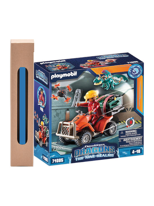 Παιχνιδολαμπάδα Dragons The Nine Realms - Phil Για 4-10 Ετών Playmobil