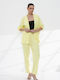 Women's Yellow Suit in Loose Fit
