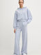 High Waist Light Blue Sweatpants