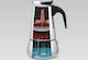 Maestro Μπρίκι Espresso 6cups Inox Μαύρο