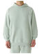 Turquoise Hooded Sweatshirt