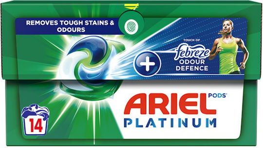 Ariel Fresh Συμπυκνωμένο Απορρυπαντικό Ρούχων (14 Κάψουλες)