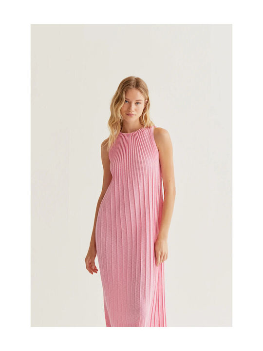 Summer Midi Dress for Wedding / Christening Pink