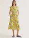 Summer Midi Shirt Dress Limoncello