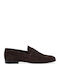 Suede Ανδρικά Loafers σε Καφέ Χρώμα