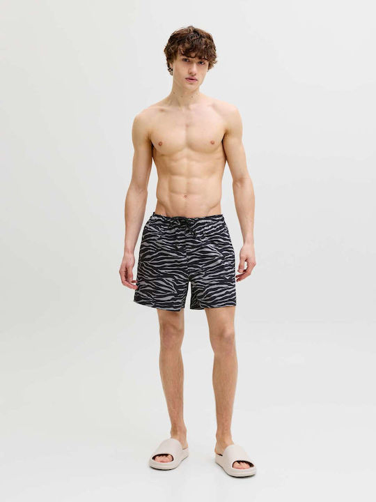 Jack & Jones Men's Swimwear Shorts Black with P...